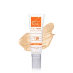 5-in-1 Tinted Moisturizing Face Sunscreen -Fashion Makeup & Care 25 in 1Tinted Light wswatch name