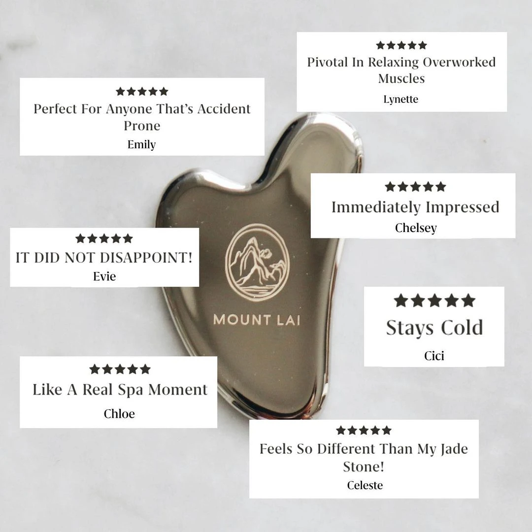 The Stainless Steel Gua Sha Facial Lifting Tool 8 The Stainless Steel Gua Sha Facial Lifting Tool - Image 8