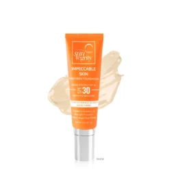 Impeccable Skin Broad Spectrum SPF 30 -Fashion Makeup & Care 2ImpeccableSKinwSwatch Nude