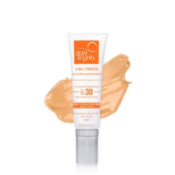 5-in-1 Tinted Moisturizing Face Sunscreen -Fashion Makeup & Care 45 in 1Tinted Medium wswatch name