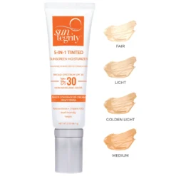 5-in-1 Tinted Moisturizing Face Sunscreen -Fashion Makeup & Care 5 in 1 Tinted Face Sunscreen 2000px allshadeswatches