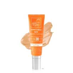 Impeccable Skin Broad Spectrum SPF 30 -Fashion Makeup & Care 5ImpeccableSkinwSwatch Tan