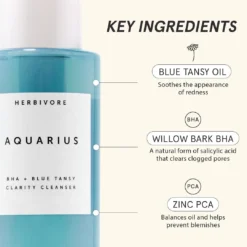 Aquarius BHA + Blue Tansy Clarity Cleanser -Fashion Makeup & Care AQUA 1101140 3