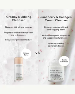 Juneberry & Collagen Hydrating Cream Cleanser -Fashion Makeup & Care AlpynBeauty HydratingCreamCleanser Compare 06 scaled