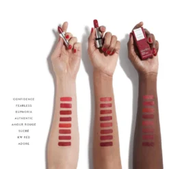 The Red Edit Lipstick Refill -Fashion Makeup & Care CopyofRed Edit Lipstick Arm Swatches v1 Credo