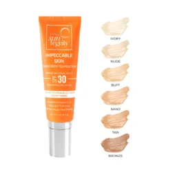 Impeccable Skin Broad Spectrum SPF 30 -Fashion Makeup & Care ImpeccableSkin NewTube Swatches 300dpi scaled