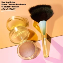 The Sun Show Glowy Warmth Bronzer 27 The Sun Show Glowy Warmth Bronzer -Fashion Makeup & Care Kosas2023 GlowI.V PDP 05 Beachy FanBrush