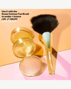 The Sun Show Glowy Warmth Bronzer 23 The Sun Show Glowy Warmth Bronzer -Fashion Makeup & Care Kosas2023 GlowI.V PDP 05 Waves FanBrush scaled
