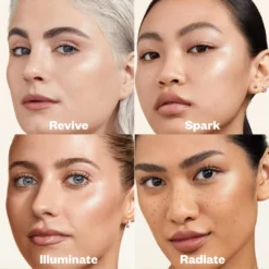 Glow I.V. Vitamin-Infused Skin Enhancer 39 Glow I.V. Vitamin-Infused Skin Enhancer -Fashion Makeup & Care Kosas2023 GlowI.V PDP 07 Spark FaceChart
