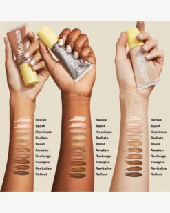 Glow I.V. Vitamin-Infused Skin Enhancer 28 Glow I.V. Vitamin-Infused Skin Enhancer -Fashion Makeup & Care Kosas2023 GlowI.V PDP 08 ArmSwatches scaled