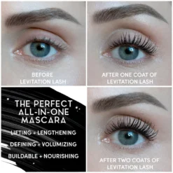 Levitation Lash Lifting + Lengthening Mascara 12 Levitation Lash Lifting + Lengthening Mascara -Fashion Makeup & Care LASH 01Before1coat2coats1 1