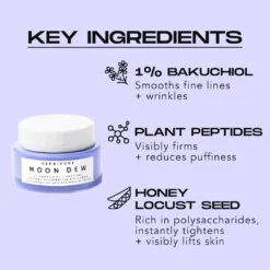 Moon Dew 1% Bakuchiol + Peptides Retinol Alternative Eye Cream 15 Moon Dew 1% Bakuchiol + Peptides Retinol Alternative Eye Cream -Fashion Makeup & Care MoonDewEyeCreamIngredients