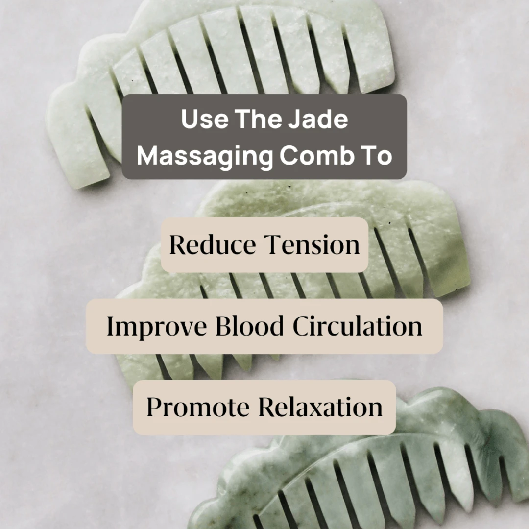 The Jade Massaging Gua Sha Comb 5 The Jade Massaging Gua Sha Comb - Image 5
