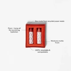 Nude Plum + Rose Balmie Duo -Fashion Makeup & Care NUDEPLUM ROSE