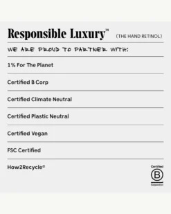 The Hand Retinol - Repair Treatment With 0.25% Pure Retinol + 5% AHA -Fashion Makeup & Care Necessaire HandRetinol Responsible 11 scaled