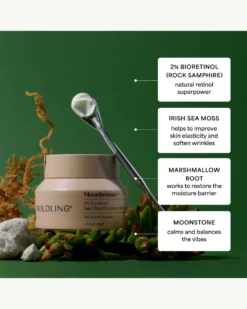 Moonbounce 2% Bioretinol Irish Sea Moss Plumping Moisturizer 14 Moonbounce 2% Bioretinol Irish Sea Moss Plumping Moisturizer -Fashion Makeup & Care Wildling MoonbounceMoisturizer Ingredients 06 scaled