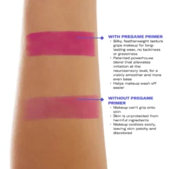 Pregame Primer 18 Pregame Primer -Fashion Makeup & Care YTH Credo 1080x1080 ArmSwatchBeforeAndAfter Primer PDP8